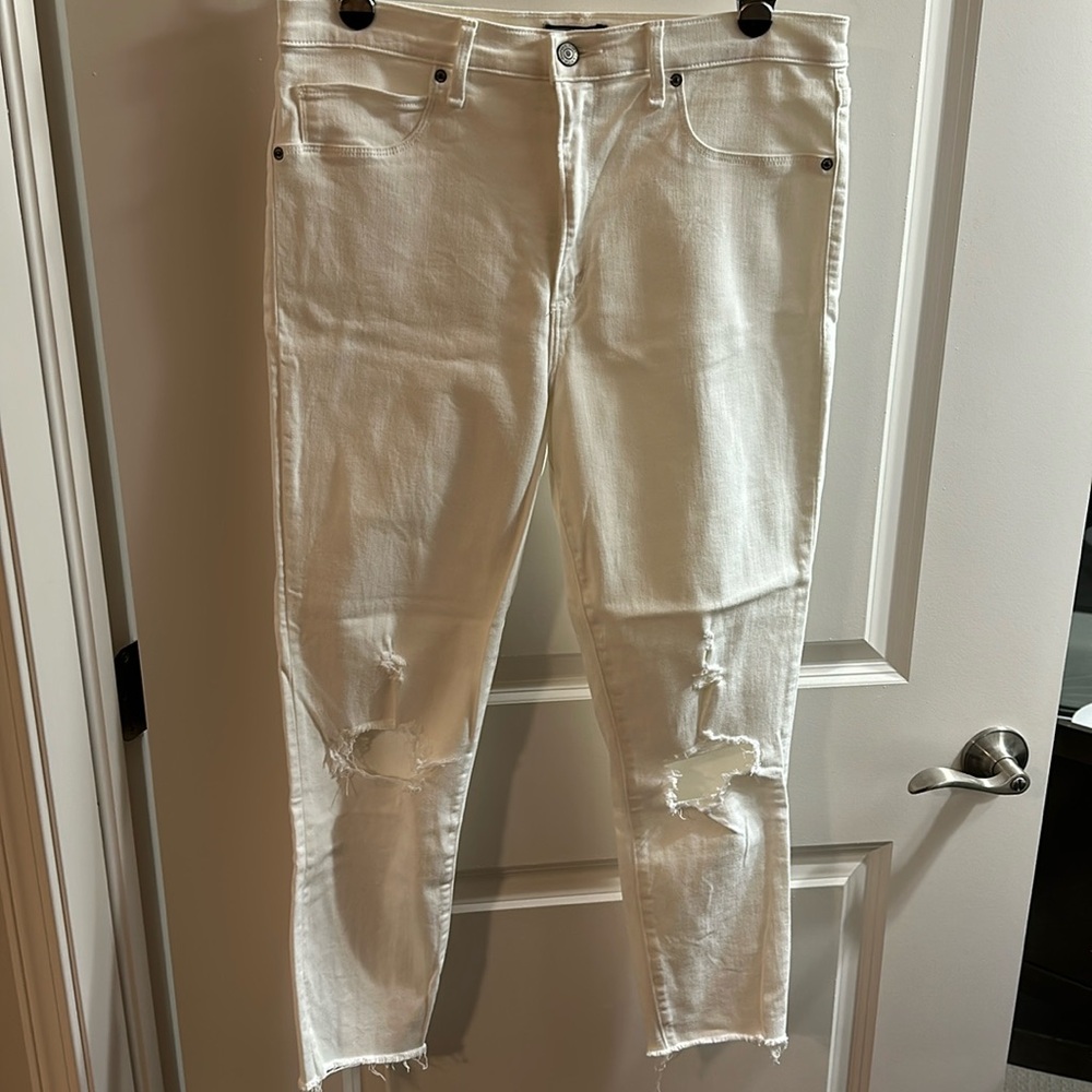 Abercrombie & Fitch Ultra high rise super skinny ankle jeans